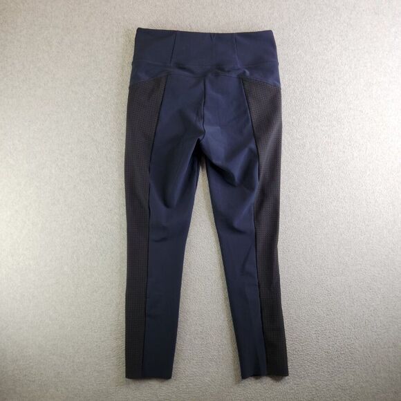 Athleta Pants Womens MT Blue Stellar Crop Perforated Vented Hiking Trails - Picture 6 of 14